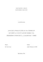 prikaz prve stranice dokumenta ANALIZA POKAZATELJA NA TEMELJU IZVJEŠĆA O NOVČANOM TIJEKU NA PRIMJERU PODUZEĆA „GALEB D.D.“ OMIŠ