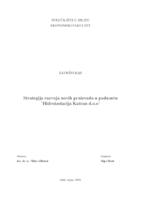 prikaz prve stranice dokumenta Strategija razvoja novih proizvoda u poduzeću 'Hidroizolacija Katran d.o.o'