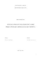 prikaz prve stranice dokumenta ANALIZA POSLOVANJA PODUZE􀃻A HEP PRIJE I POSLIJE LIBERALIZACIJE TRŽIŠTA