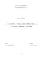 prikaz prve stranice dokumenta ANALIZA ORGANIZACIJSKE STRUKTURE NA PRIMJERU „STRABAG“ ZAGREB