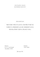 prikaz prve stranice dokumenta METODE UPRAVLJANJA TROŠKOVIM TE NJIHOVA PRIMJENA KOD ODREĐIVANJA PRODAJNIH CIJENA PROIZVODA