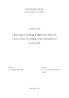 prikaz prve stranice dokumenta VENTURE CAPITAL I PRIVATE EQUITY ULAGANJA NA PODRUČJU ZAPADNOG BALKANA