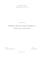 prikaz prve stranice dokumenta PRIMJENA KRIZNOG MENADŽMENTA U HOTELSKOJ INDUSTRIJI