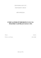 prikaz prve stranice dokumenta UTJECAJ POSLOVNIH REZULTATA NA POLITIKU ZAPOŠLJAVANJA U INI