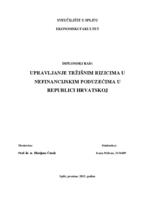 prikaz prve stranice dokumenta Upravljanje tržišnim rizicima u nefinancijskim poduzećima u Republici Hrvatskoj