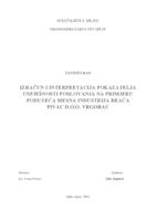 prikaz prve stranice dokumenta IZRAČUN I INTERPRETACIJA POKAZATELJA USPJEŠNOSTI POSLOVANJA NA PRIMJERU PODUZEĆA MESNA INDUSTRIJA BRAĆA PIVAC D.O.O. VRGORAC