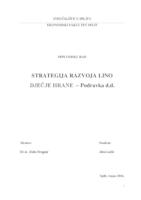 prikaz prve stranice dokumenta STRATEGIJA RAZVOJA LINO DJEČJE HRANE – Podravka d.d.