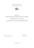 prikaz prve stranice dokumenta ZADOVOLJSTVO POSJETITELJA KAMPA PRUŽENIM USLUGAMA(STUDIJA SLUČAJA- KAMP ADRIATIQ)