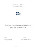 prikaz prve stranice dokumenta SANACIJA PODUZEĆA U KRIZI – PRILIKA ZA NOVI POSLOVNI POČETAK