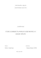 prikaz prve stranice dokumenta UTJECAJ KRIZE NA POSLOVANJE HOTELA U GRADU SPLITU