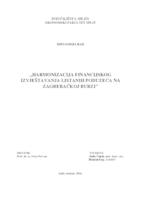 prikaz prve stranice dokumenta ,,HARMONIZACIJA FINANCIJSKOG IZVJEŠTAVANJA LISTANIH PODUZEĆA NA ZAGREBAČKOJ BURZI''