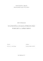 prikaz prve stranice dokumenta STATISTIČKA ANALIZA POSLOVANJA PODUZEĆA CAPRICORNO