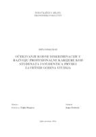 prikaz prve stranice dokumenta OČEKIVANJE RODNE DISKRIMINACIJE U RAZVOJU PROFESIONALNE KARIJERE KOD STUDENATA I STUDENTICA PRVIH I ZAVRŠNIH GODINA STUDIJA