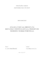 prikaz prve stranice dokumenta ANALIZA UTJECAJA BREXITA NA BRITANSKO TRŽIŠTE KAPITALA PRIMJENOM MODERNE TEORIJE PORTFELJA