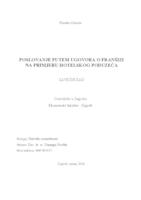 prikaz prve stranice dokumenta MODEL POSLOVANJA PUTEM UGOVORA O FRANŠIZI NA PRIMJERU HOTELSKOG PODUZEĆA