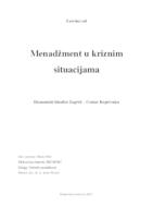 prikaz prve stranice dokumenta MENADŽMENT U KRIZNIM SITUACIJAMA