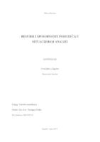 prikaz prve stranice dokumenta RESURSI I SPOSOBNOSTI PODUZEĆA U SITUACIJSKOJ ANALIZI
