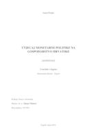 prikaz prve stranice dokumenta Utjecaj monetarne politike na gospodarstvo u Republici Hrvatskoj