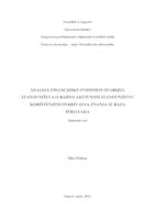 prikaz prve stranice dokumenta Analiza financijske ovisnosti starijeg stanovništva o radno aktivnom stanovništvu korištenjem otkrivanja znanja iz baza podataka