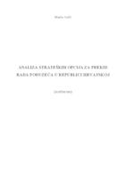 prikaz prve stranice dokumenta ANALIZA STRATEŠKIH OPCIJA ZA PREKID RADA PODUZEĆA U HRVATSKOJ