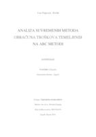 prikaz prve stranice dokumenta Analiza suvremenih metoda obračuna troškova temeljenih na ABC metodi.