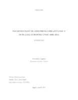 prikaz prve stranice dokumenta NEZAPOSLENOST MLADIH PREMA OBRAZOVANJU U ZEMLJAMA EUROPSKE UNIJE 2008-2014.