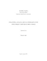 prikaz prve stranice dokumenta Strateška analiza metaloprerađivačke industrije u Republici Hrvatskoj