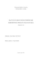 prikaz prve stranice dokumenta Računovodstvene evidencije kreditnog poslovanja banaka