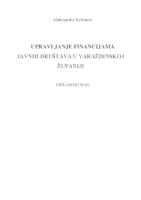 prikaz prve stranice dokumenta Upravljanje financijama javnih društva u Varaždinskoj županiji