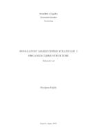 prikaz prve stranice dokumenta Povezanost marketinške strategije i organizacijske strukture