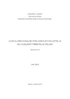 prikaz prve stranice dokumenta Utjecaj emocionalne inteligencije poslužitelja na lojalnost primatelja usluge