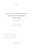 prikaz prve stranice dokumenta Uloga i značaj informacijske tehnologije u hotelskom poslovanju