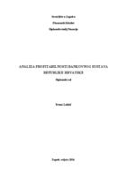 prikaz prve stranice dokumenta Analiza profitabilnosti bankovnog sustava Republike Hrvatske