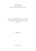 prikaz prve stranice dokumenta Analiza i perspektive razvoja tržišta faktoringa u Republici Hrvatskoj