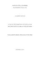 prikaz prve stranice dokumenta Utjecaj internetskih aplikacija na računovodstvo malih poduzetnika