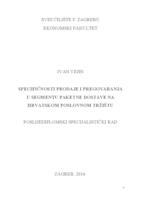 prikaz prve stranice dokumenta Specifičnosti prodaje i pregovaranja u segmentu paketne dostave na hrvatskom poslovnom tržištu