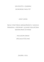 prikaz prve stranice dokumenta Škole strateškog menadžmenta i njihova primjena u srednjim i velikim poduzećima Međimurske županije