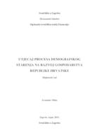 prikaz prve stranice dokumenta Utjecaj procesa demografskog starenja na razvoj gospodarstva Republike Hrvatske