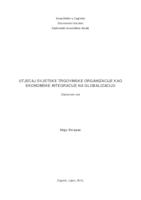 prikaz prve stranice dokumenta Utjecaj svjetske trgovinske organizacije kao ekonomske integracije na globalizaciju