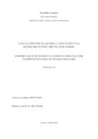 prikaz prve stranice dokumenta Značaj drvnih klastera u Hrvatskoj za konkurentnost drvne industrije