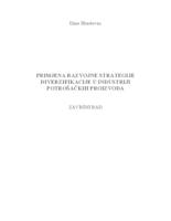 prikaz prve stranice dokumenta PRIMJENA RAZVOJNE STRATEGIJE DIVERZIFIKACIJE U INDUSTRIJI POTROŠAČKIH PROIZVODA