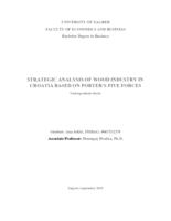 prikaz prve stranice dokumenta Strategic analysis of wood industry in Croatia based on Porter's five forces