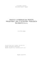 prikaz prve stranice dokumenta Razvoj i uvođenje na tržište proizvoda INA "ZT SCOOTER" poduzeća INA MAZIVA d.o.o.