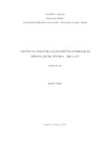 prikaz prve stranice dokumenta Cjenovna politika električne energije iz obnovljivih izvora - RH vs EU