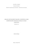 prikaz prve stranice dokumenta Analiza zaposlenosti mladih u Europskoj uniji korištenjem otkrivanja znanja iz baza podataka
