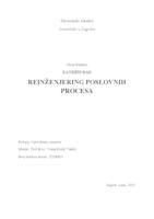 prikaz prve stranice dokumenta REINŽENJERING POSLOVNIH PROCESA