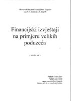 prikaz prve stranice dokumenta Financijski izvještaji na primjeru velikih poduzeća