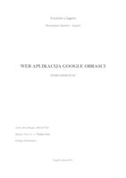 prikaz prve stranice dokumenta WEB APLIKACIJA GOOGLE OBRASCI