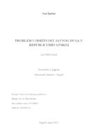 prikaz prve stranice dokumenta PROBLEM I ODRŽIVOST JAVNOG DUGA U REPUBLICI HRVATSKOJ