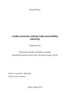 prikaz prve stranice dokumenta Analiza prepreka ozelenjavanju automobilske industrije